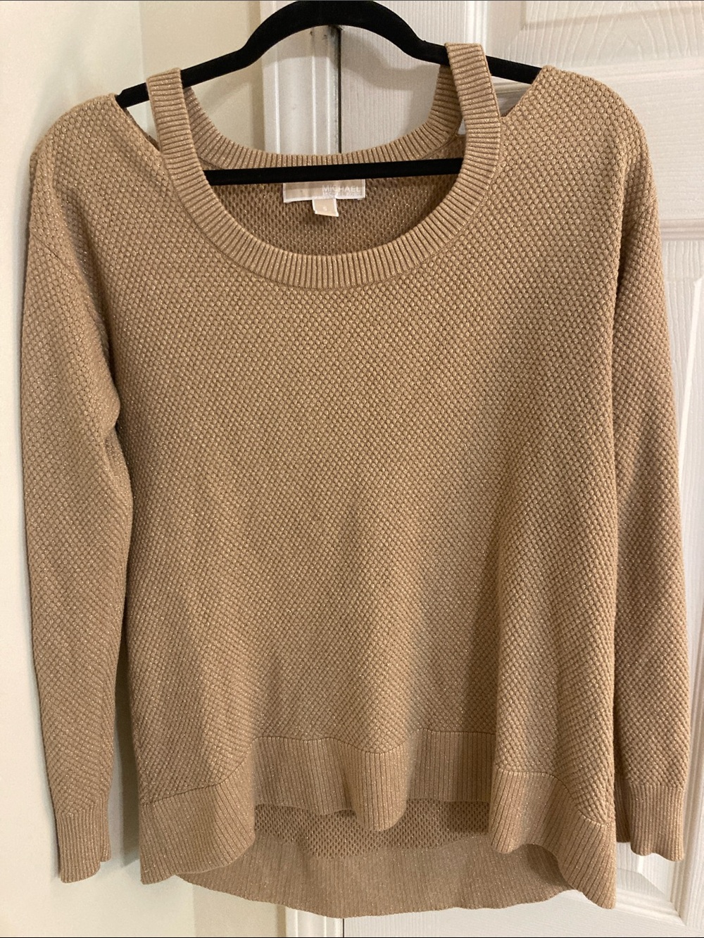 MICHAEL Michael Kors Tan Textured Crewneck Sweater